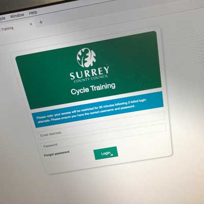 Cycle Training Management System Login